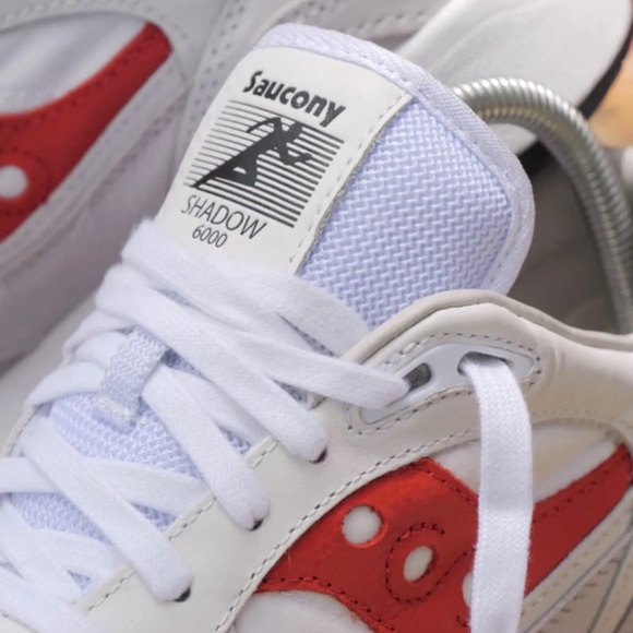 Saucony Shadow 6000 White/Red Men’s Sneakers - Picture 4 of 7
